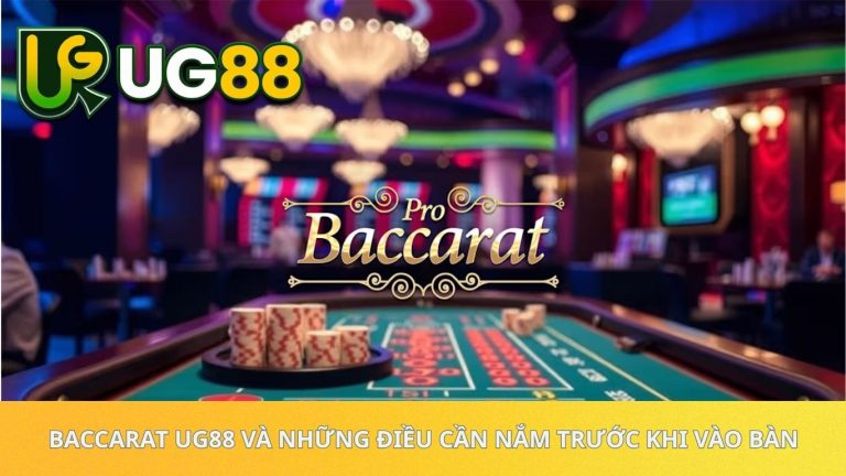 Baccarat UG88 và những điều cần nắm trước khi vào bàn