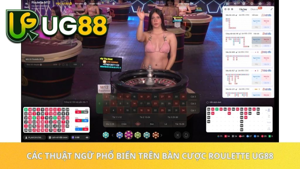 Các thuật ngữ phổ biến trên bàn cược Roulette UG88