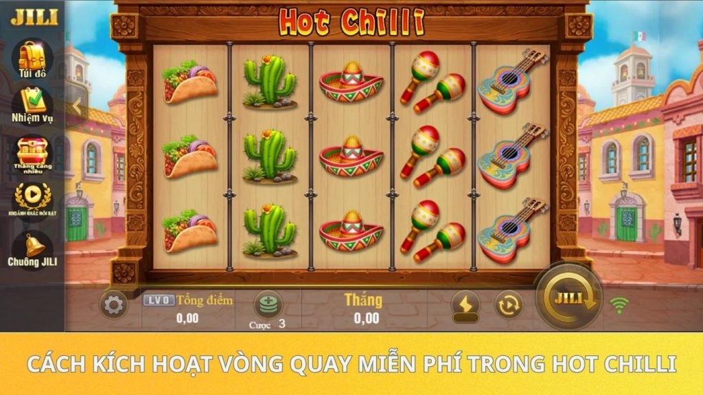 Cách kích hoạt vòng quay miễn phí trong Hot Chilli