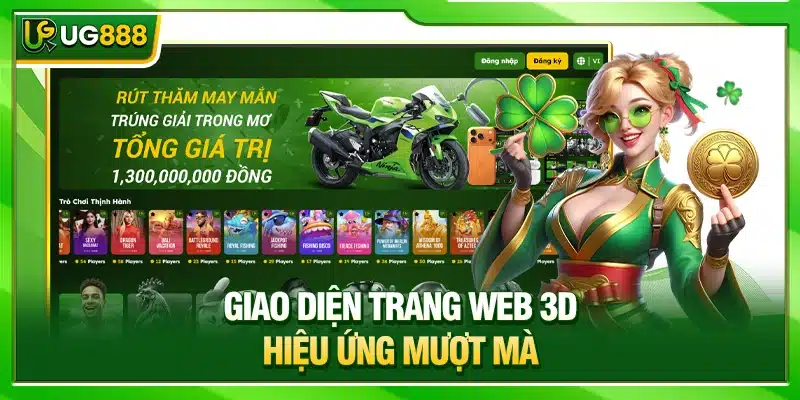 Giao diện trang web mượt mà